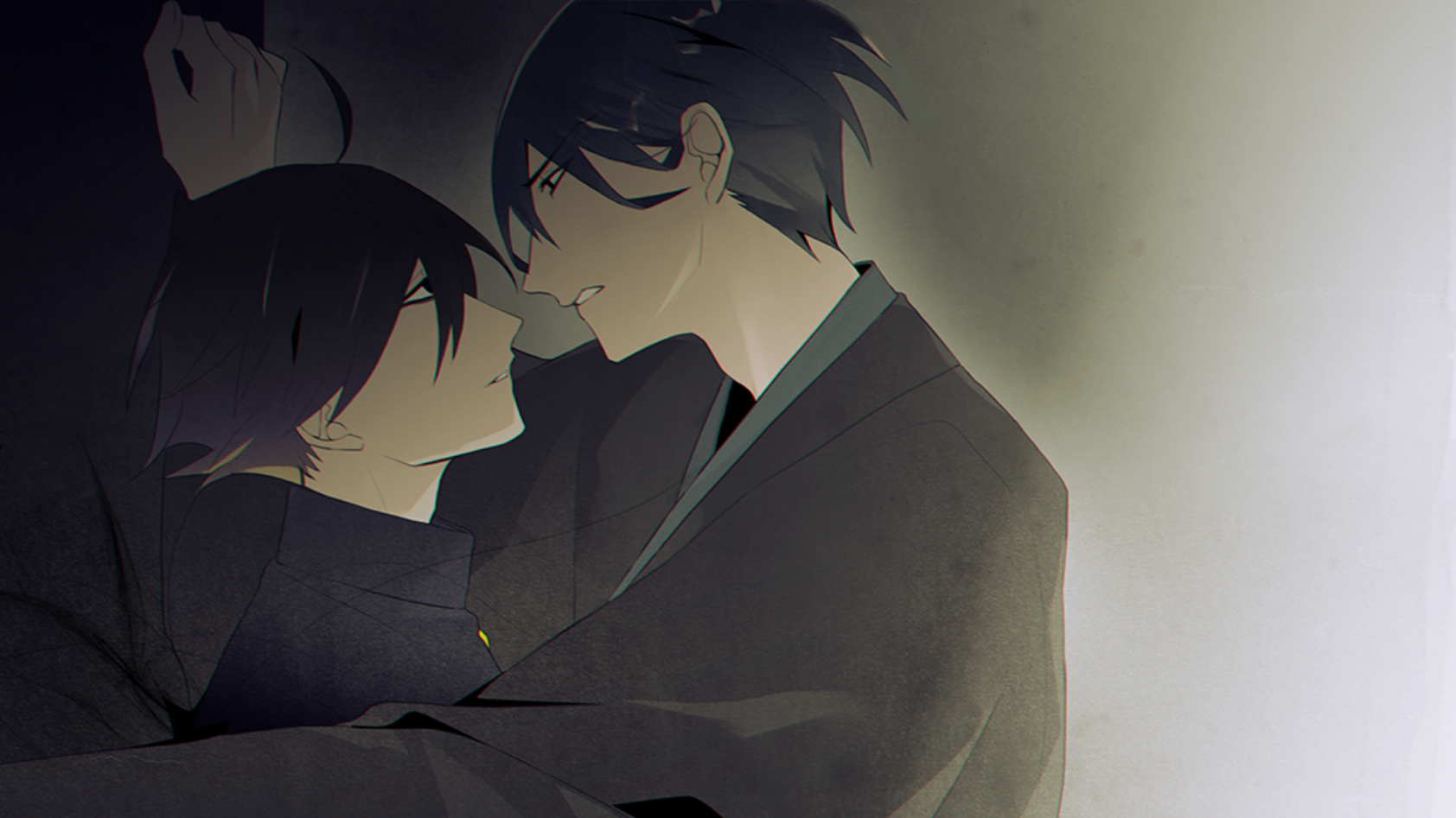 Screencap from Uuultra C. Juurou with Yomi pinned to the wall.